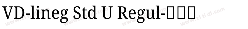 VD-lineg Std U Regul字体转换